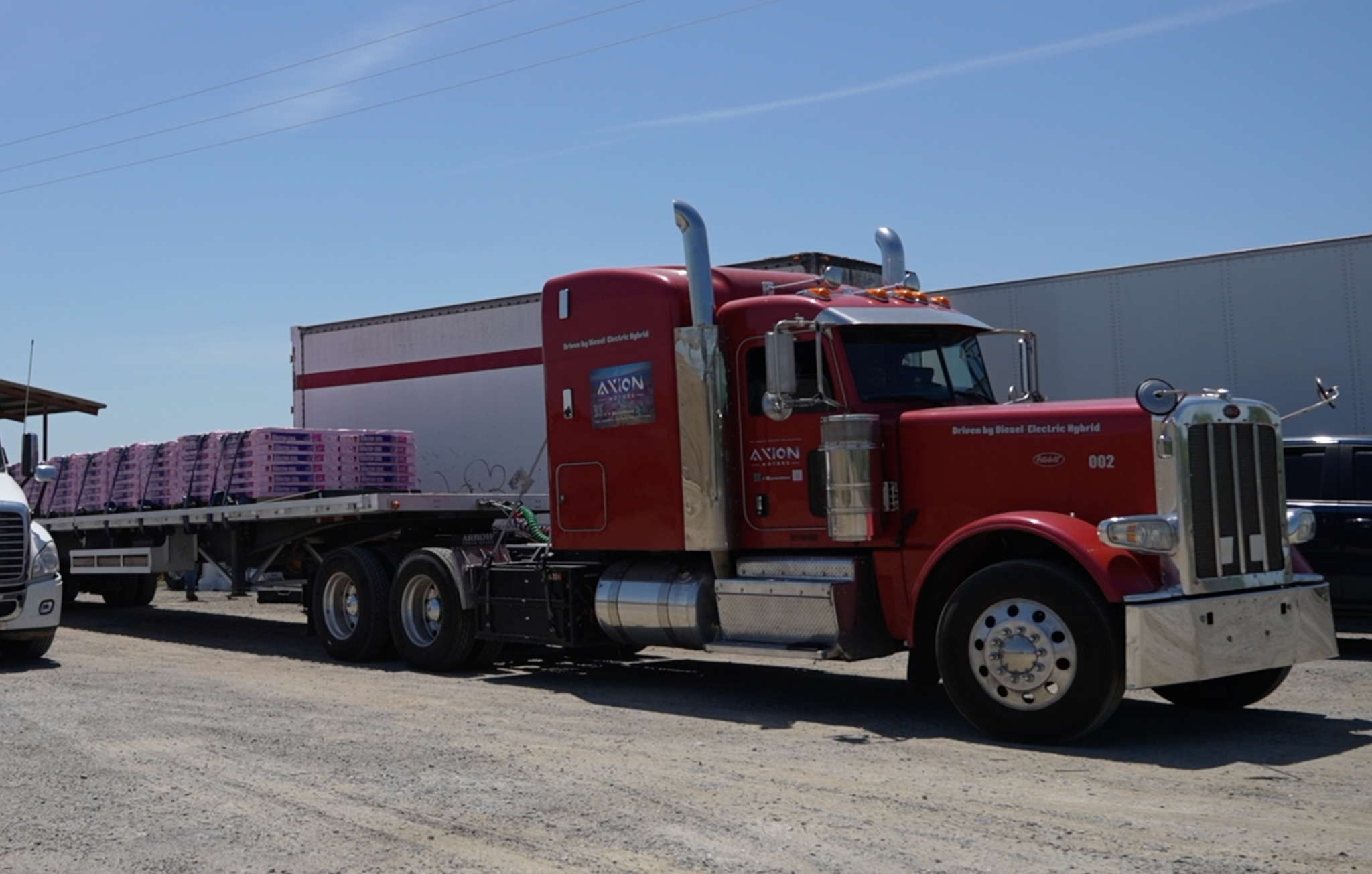 Axion Motors prototype hybrid semi truck